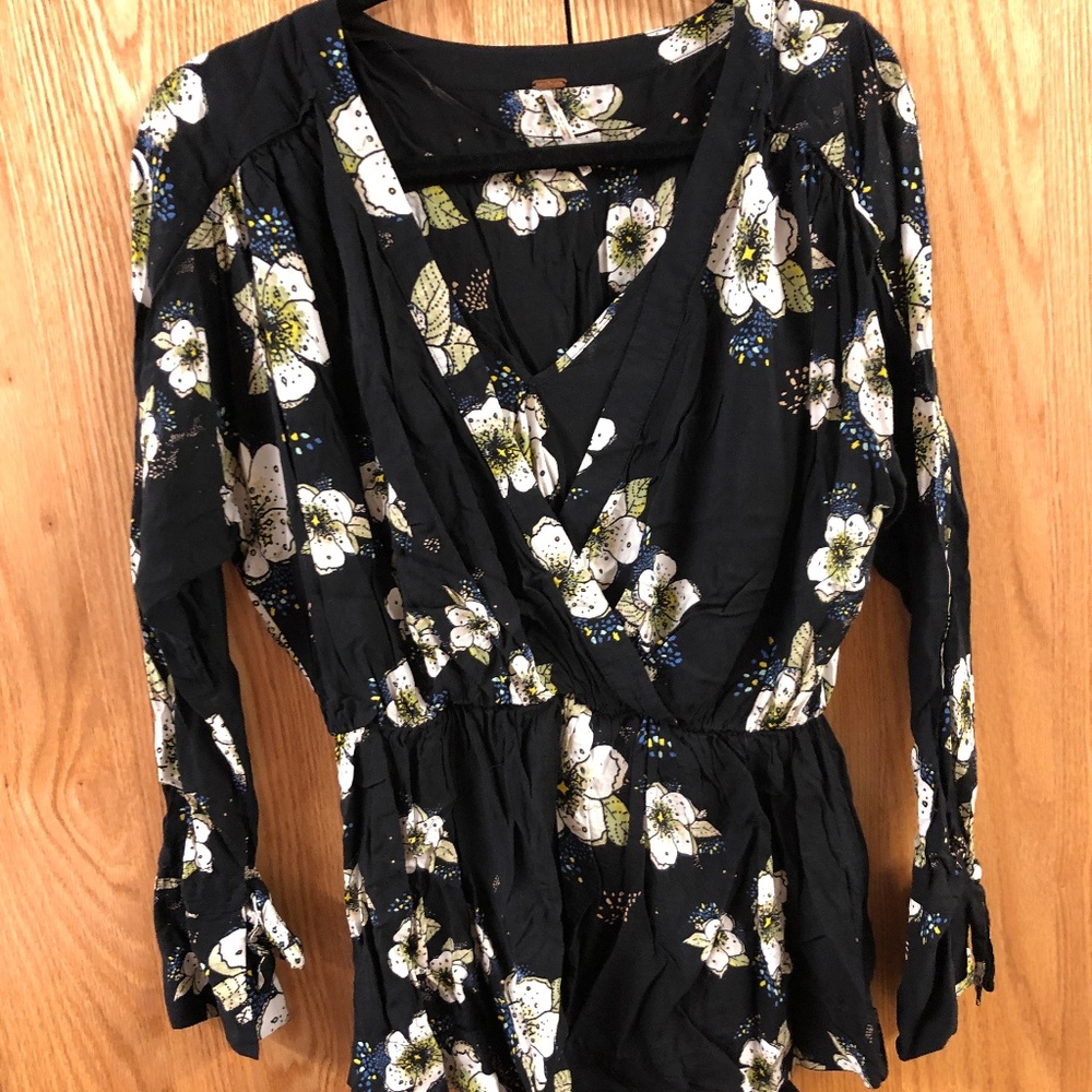 Free People Floral Shirt